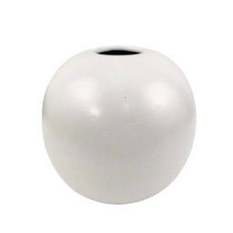 Vaso em Cerâmica Branco Redondo 20x20 Cm - 1