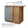 Balcão Canto Direita Esquerda 1 Porta com Rodapé 92 X 52cm 100% Mdf Rainha - 7