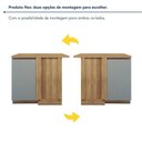 Ver imagem 6 de Balcão Canto Direita Esquerda 1 Porta com Rodapé 92 x 52cm 100% MDF Rainha Marrom/Nature/Verde
