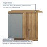 Balcão Canto Direita Esquerda 1 Porta com Rodapé 92 X 52cm 100% Mdf Rainha - 10