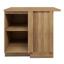 Ver imagem 5 de Balcão Canto Direita Esquerda 1 Porta com Rodapé 92 x 52cm 100% MDF Rainha Marrom/Nature/Verde