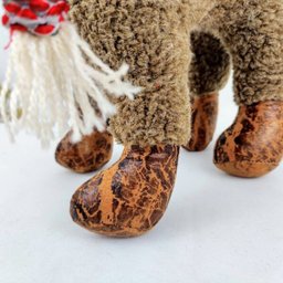 Rena Pelúcia Em Pé Marrom Enfeite Decor Natal 58x18x36cm - 3