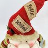 Boneco Papai Noel Vermelho Feliz Natal Enfeite 47x22x14cm - 3