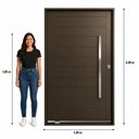 Ver imagem 3 de Porta Lambril Pivotante em Aço Galvanizado 120x220x14cm com Puxador Direita