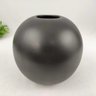 Vaso Bolinha Preto Decorativo 18x20cm Vasinho Ceramica G - 2