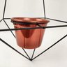 Vaso Suporte Aramado Triangulo Pendurar Cobre 50x20cm - 5