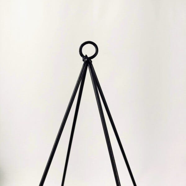 Vaso Suporte Aramado Triangulo Pendurar Cobre 50x20cm - 6