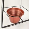 Vaso Suporte Aramado Triangulo Pendurar Cobre 50x20cm - 4