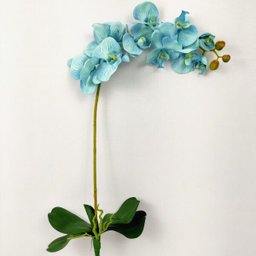 Orquidea Azul Planta Artificial Permanente 95x16cm com Folha - 2