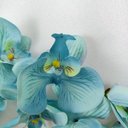 Ver imagem 5 de Orquidea Azul Planta Artificial Permanente 95x16cm com Folha