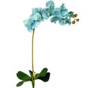 Ver imagem 1 de Orquidea Azul Planta Artificial Permanente 95x16cm com Folha