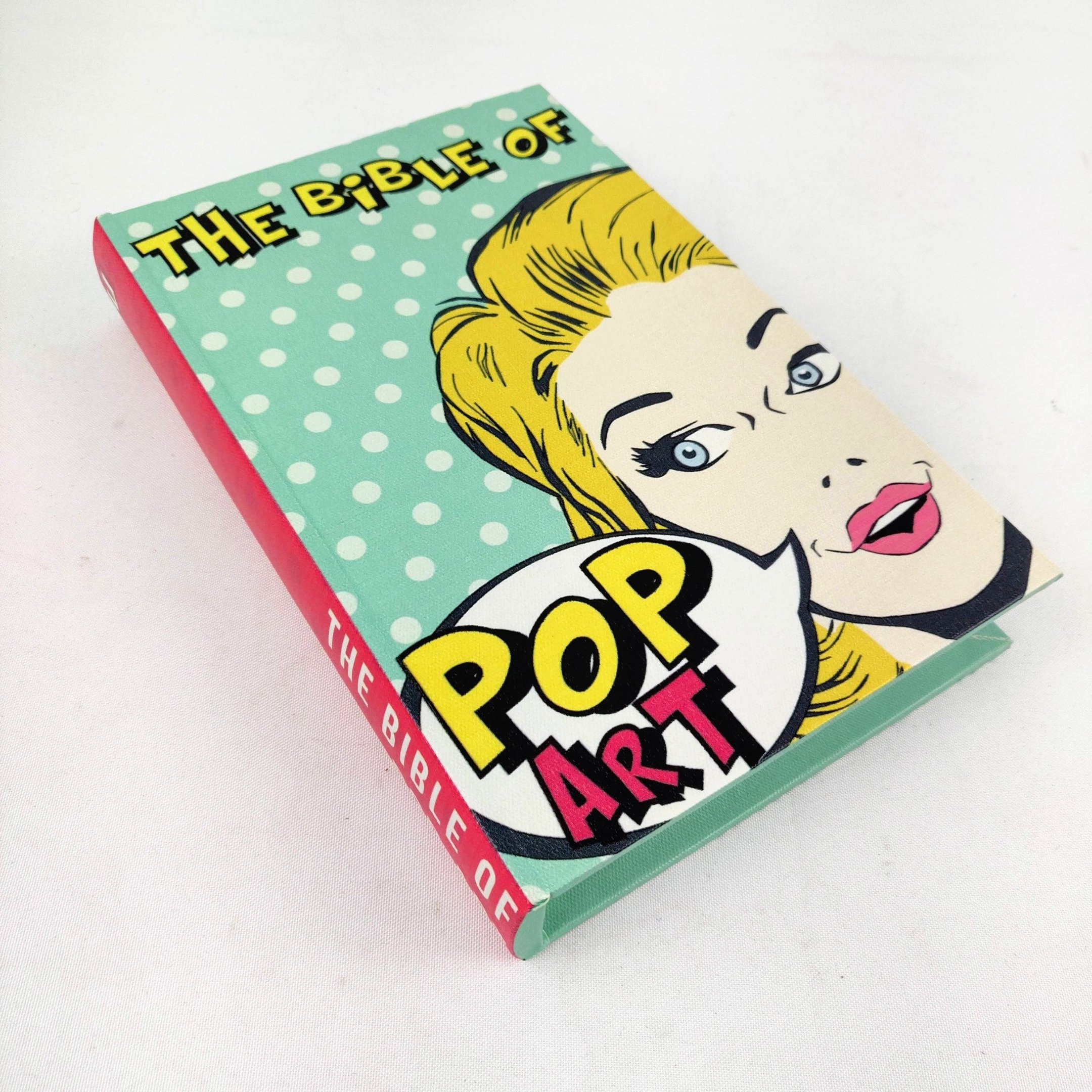 Caixa Livro Decorativa Pop Art Colorida Rosa Verde 25x27x4cm - 5