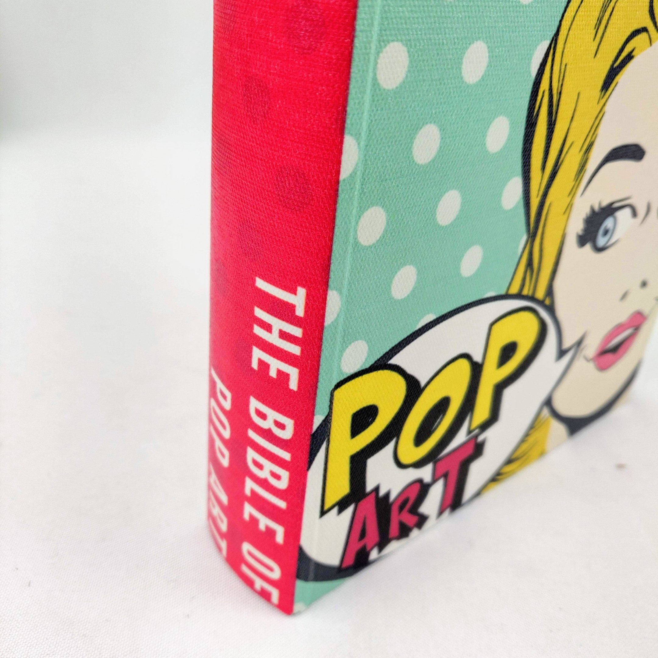 Caixa Livro Decorativa Pop Art Colorida Rosa Verde 25x27x4cm - 3