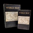 Ver mais imagens de Caixa Livro Decorativa Mapa Mundi Preta 27/21cm Kit 2pç