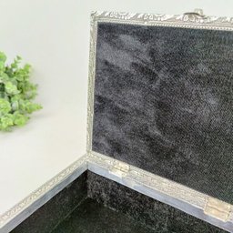 Caixa Decorativa Prata Buda Arabesco Decoração 7x22x17cm - 3