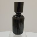 Ver imagem 7 de Vaso Decorativo Enfeite Planta Vintage Vidro 30x11x11cm Preto
