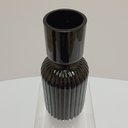 Ver imagem 6 de Vaso Decorativo Enfeite Planta Vintage Vidro 30x11x11cm Preto