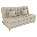 Ver imagem 1 de Sofa Cama 2 Lugares 185 Cm Duda Tecido Pompeia G504 Bege Milani Store