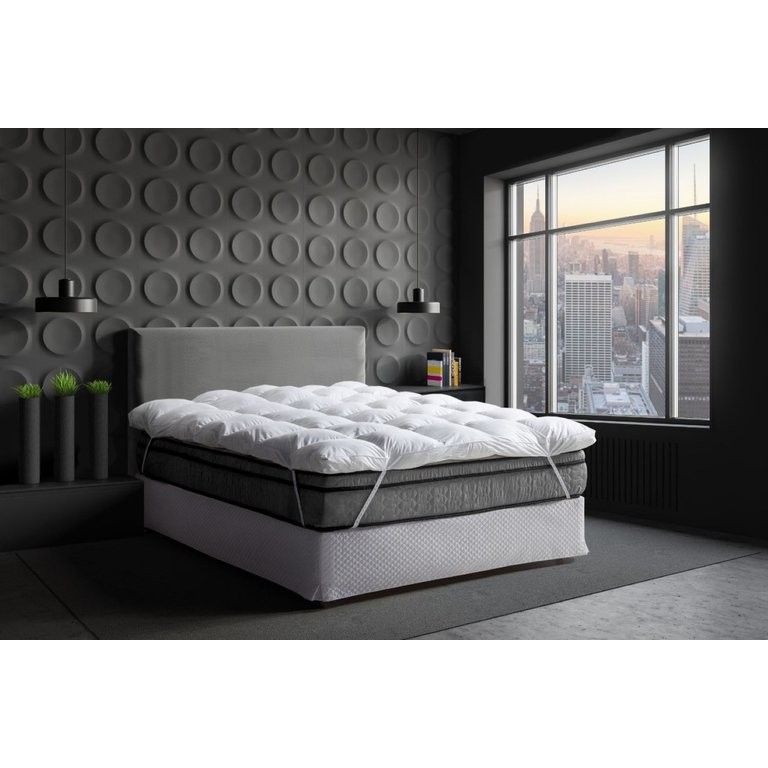 Pillow Top Toque de Pluma - Plumasul King
