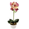 Arranjo Orquidea Planta Artificial Permanente 41x19cm Vaso - 1