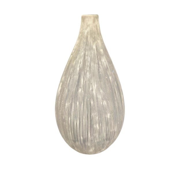 Vaso Decorativo Cinza Fine Texture 25x20x20cm Decor - 1