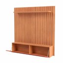 Ver imagem 3 de Painel Suspenso Ripado em MDF 178cm com 2 Portas Basculante Freijó/Terra Dalla Costa