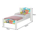 Ver imagem 3 de Mini Cama Infantil com Pés de Madeira Design Sky para Quarto Infantil - Branco Sky