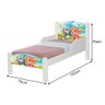 Mini Cama Infantil com Pés de Madeira Design Sky para Quarto Infantil - Branco Sky - 3