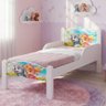Mini Cama Infantil com Pés de Madeira Design Sky para Quarto Infantil - Branco Sky - 1
