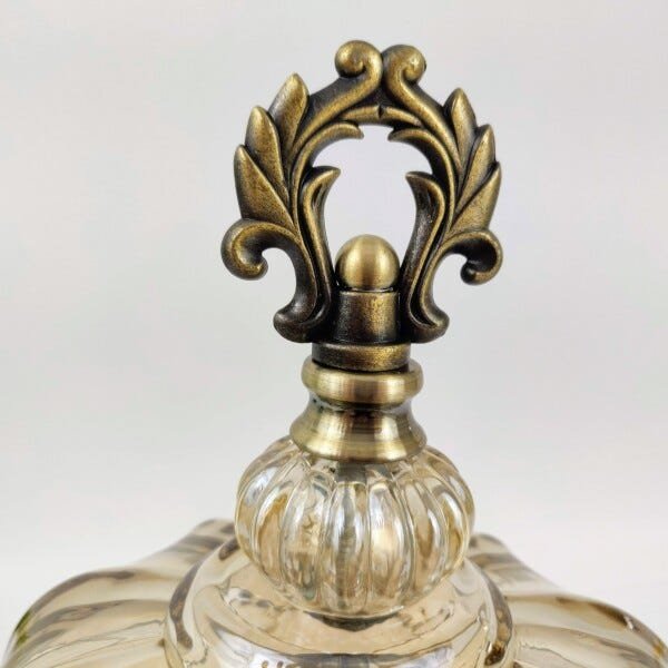 Potiche Bomboniere Pote Peça Decorativa Âmbar 34x20cm - 4