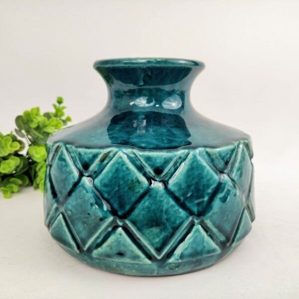 Vaso Decorativo Verde Esmeralda 18x21x21cm G Decoração - 3