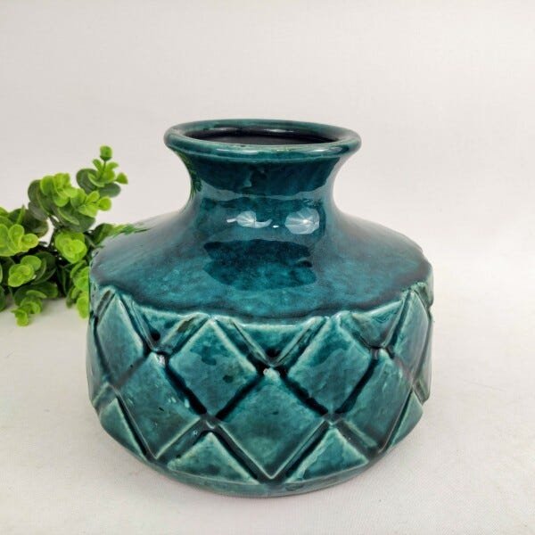Vaso Decorativo Verde Esmeralda 18x21x21cm G Decoração - 2