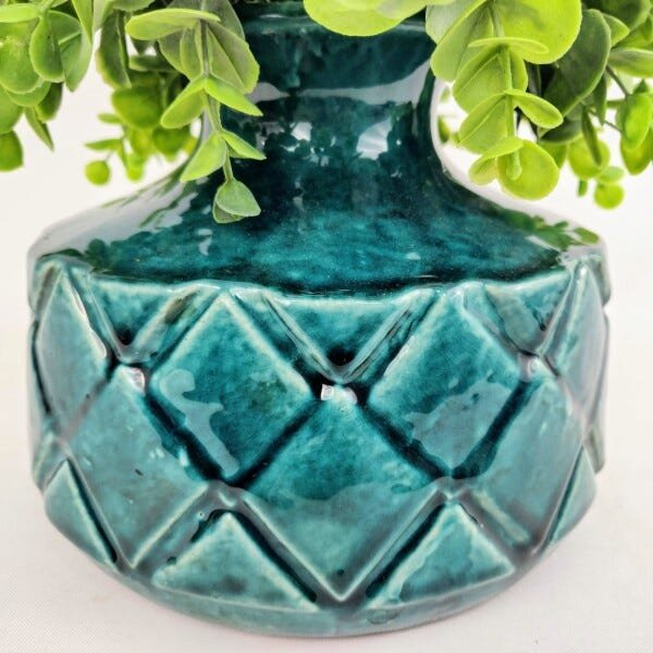 Vaso Decorativo Verde Esmeralda 18x21x21cm G Decoração - 5