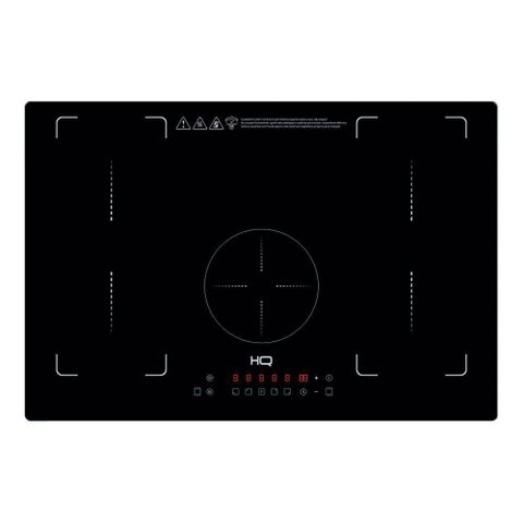 Cooktop de Indução Embutir Hq 5 Bocas Painel Touch Free Zone 9000w Preto Hq-ide9005/77cm-fz 220v