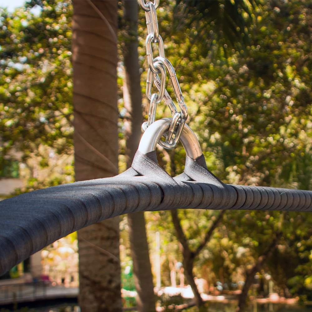 Big Balanço Tailândia em Alumínio com Almofadas Impermeáveis Jardim, Piscina, Área, Edícula Trama Or - 3