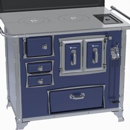 Fogao a Lenha GII N 2 Gab Sec Azul com Tampa Cald Se - 3