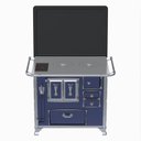 Ver imagem 5 de Fogao a Lenha GII N 2 Gab Sec Azul com Tampa Cald Se