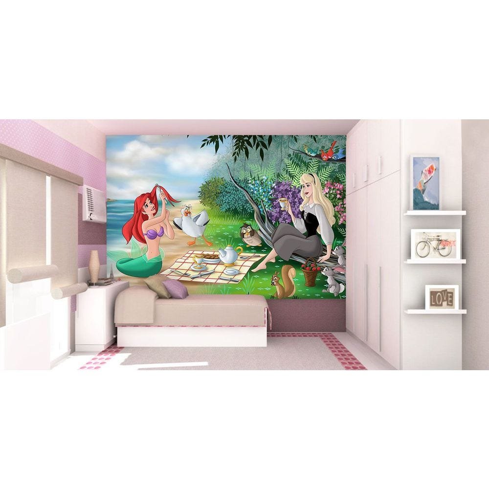 Papel De Parede 3d | Papel De Parede Infantil Ariel 0016 - Adesivo de Parede (1m²) - 1