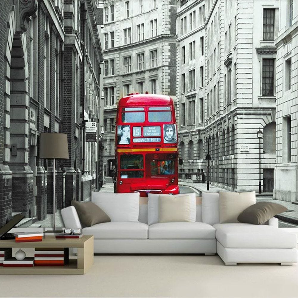 Papel De Parede 3d | Cidades Inglaterra 0010 - Adesivo de Parede 1m² - 1
