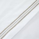 Ver imagem 2 de Jogo de Cama Queen 300 Fios com Bordado 4 peças Nude Stripes