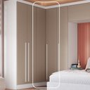 Ver imagem 2 de Móveis para Quarto Módulo Canto Reto 2 Porta Infinity
