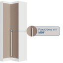 Ver imagem 7 de Móveis para Quarto Módulo Canto Reto 2 Porta Infinity Branco/Line/Duna