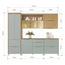 Ver imagem 6 de Cozinha 5 Peças Marquesa Vidro Reflecta Nesher Nature-Verde