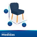 Ver imagem 6 de Cadeira Pétala para Sala de Jantar Confortável e Reforçada Suede