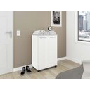 Ver imagem 2 de Armário Sapateira 2 Portas com 4 Prateleiras - Branco