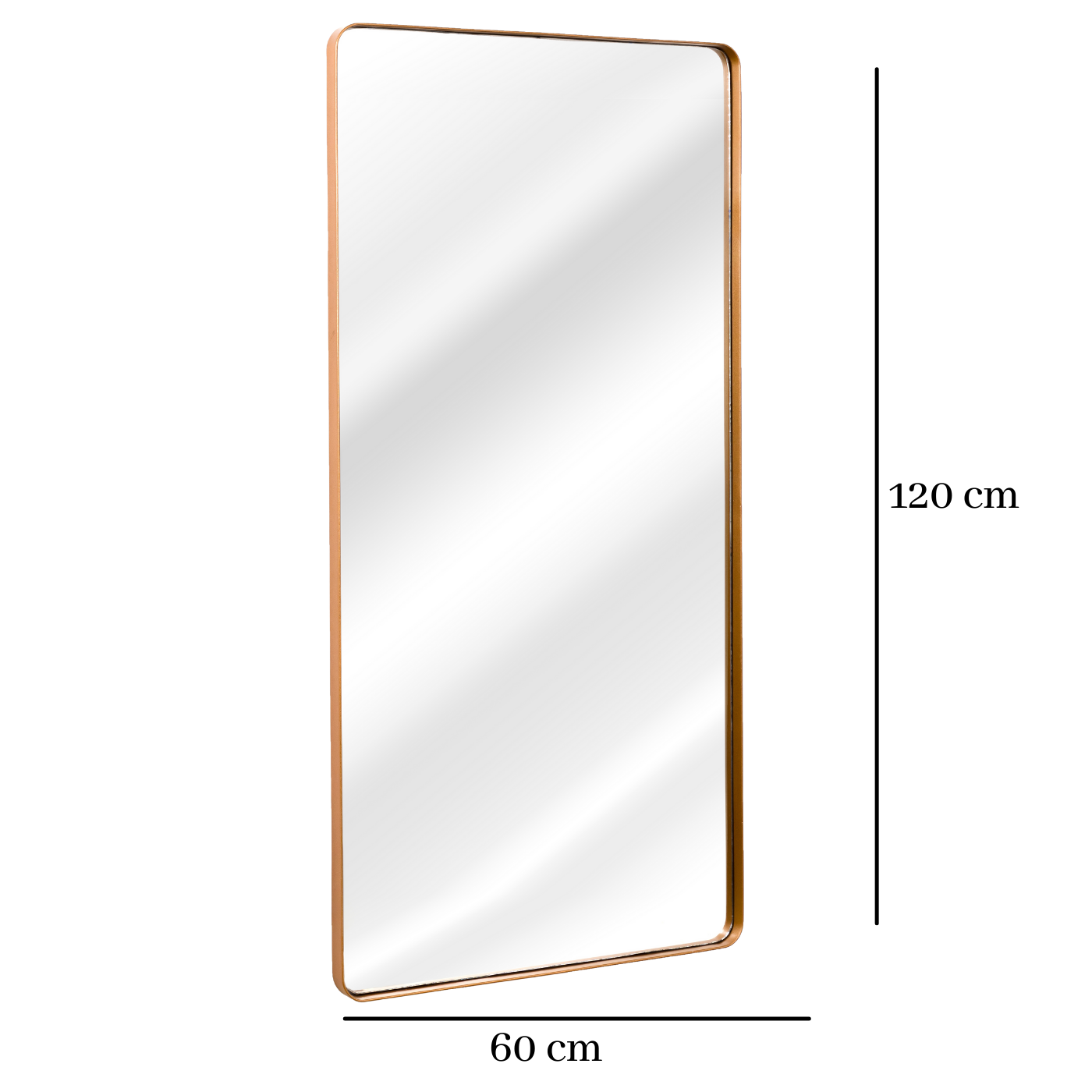 Espelho Grande Retangular Moldura Banheiro Quarto Sala 120x60 Cores:bronze - 4