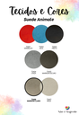 Ver imagem 3 de Cabeceira Estofada King 6 Blocos Não É Segredo Suede Animale Marrom Claro 195x60
