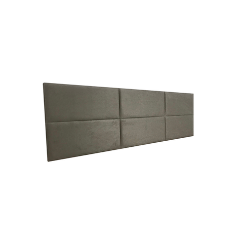 Cabeceira Estofada King 6 Blocos Não É Segredo Suede Animale Marrom Claro 195x60