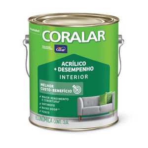 Tinta Coral Coralar Acrílico Mais Desempenho Cor Verde Kiwi 3,6L