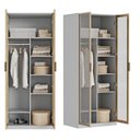 Ver mais imagens de Guarda-Roupa Modulado 2 Portas Reflecta com Prateleiras Jade CabeCasa MadeiraOriginals